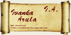 Ivanka Arula vizit kartica